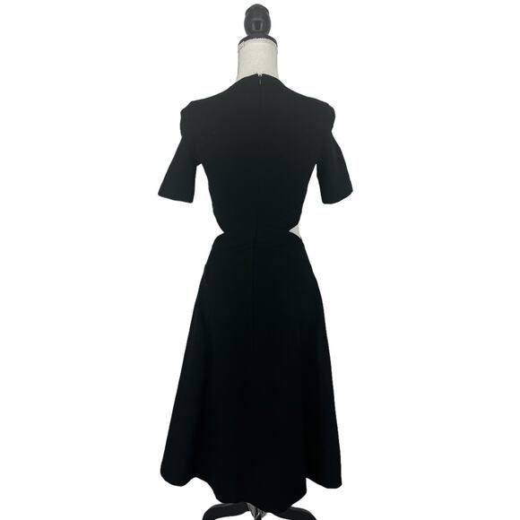 Rosetta Getty Cutout Stretch Jersey Midi Dress In Black - Picture 15 of 16